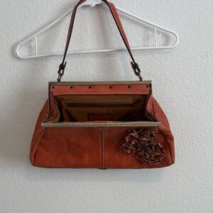 Patricia Nash Terracotta Leather Shoulder Bag